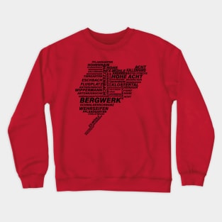 Nordschleife Word Cloud Crewneck Sweatshirt